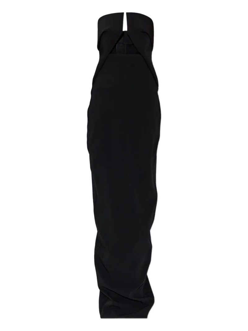 Rick Owens  cut-out strapless maxi dress