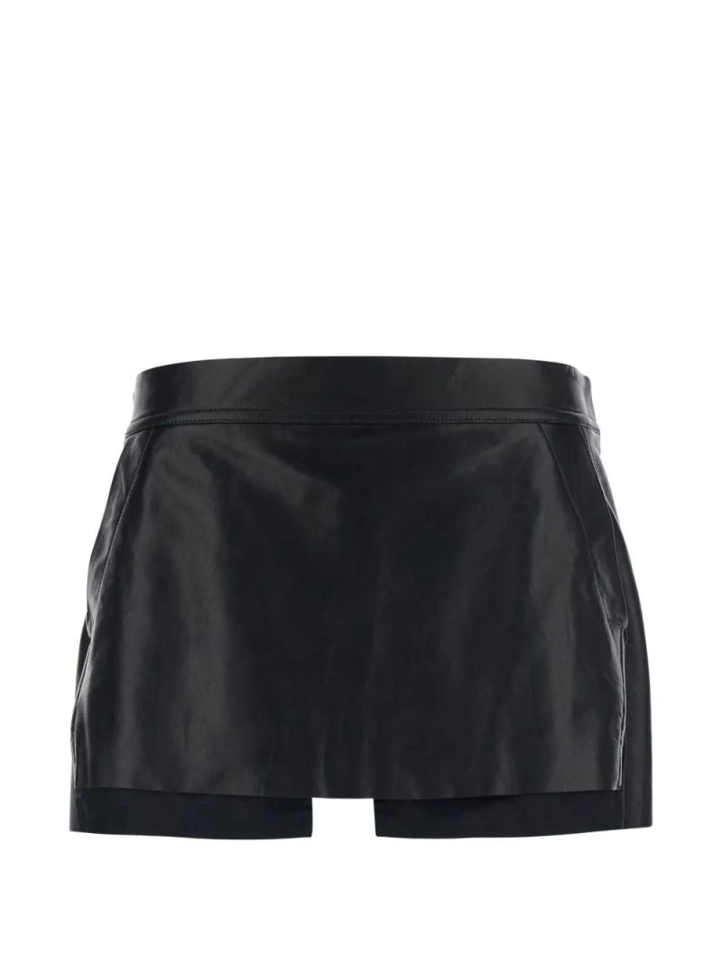 Rick Owens  Fog rear-zip mini skirt