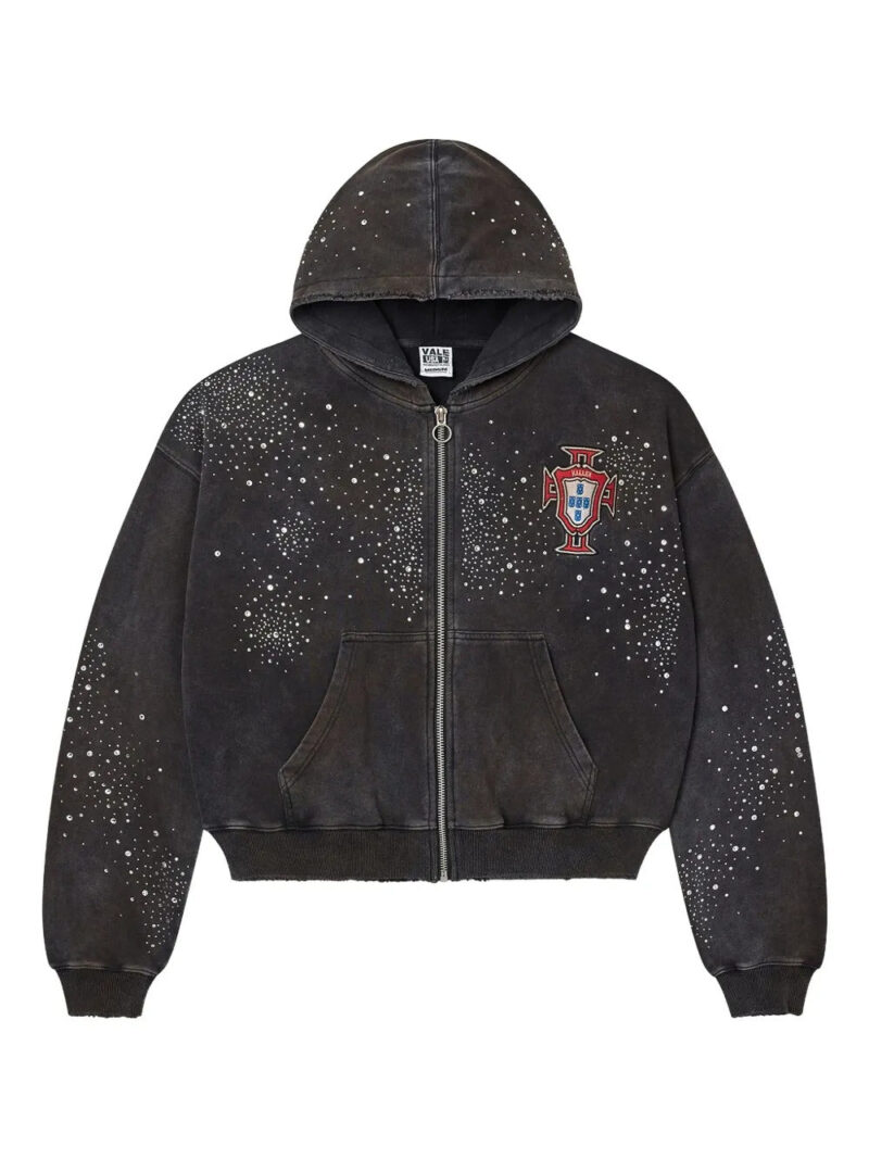 Vale  Pluto clustered zip-up hoodie