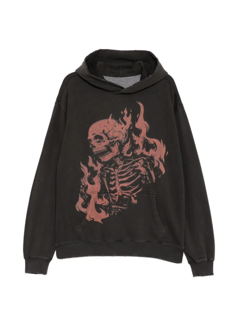 WARMAN  skull printed hoodie