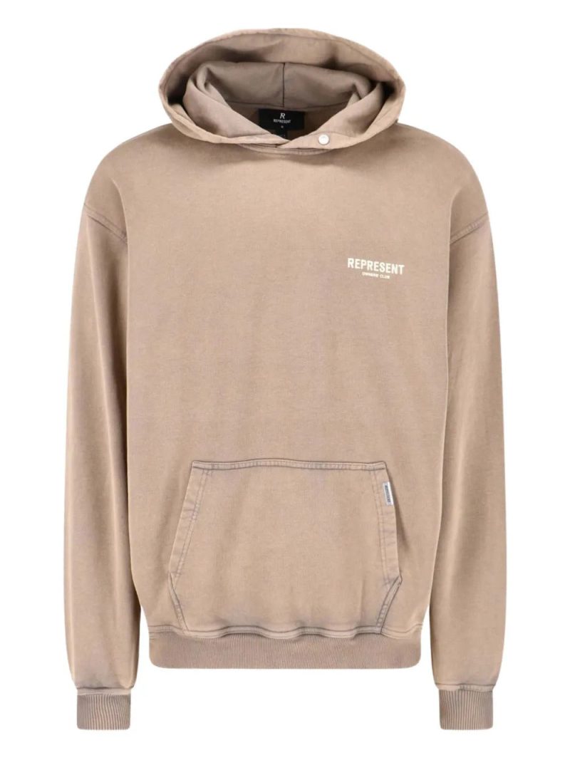 Represent  logo-print hoodie
