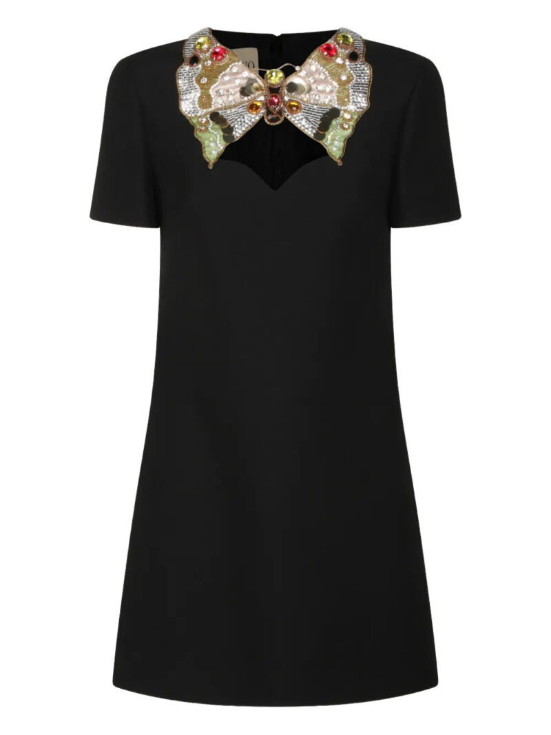 Valentino Garavani  embellished-collar mini dress