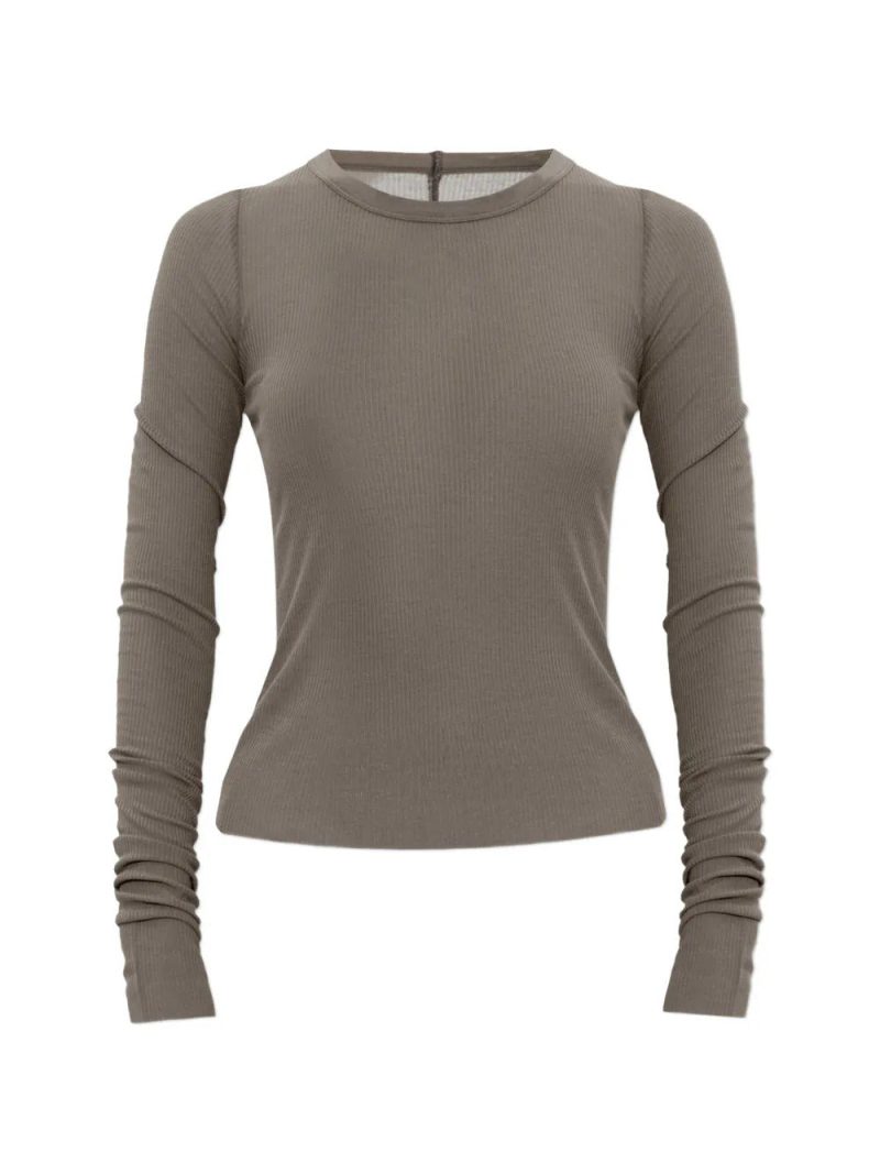 Rick Owens  ribbed-knit long-sleeve T-shirt