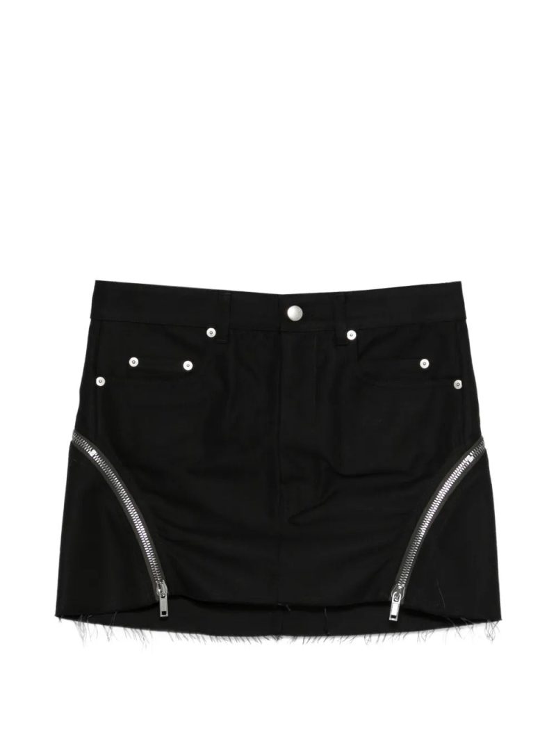 Rick Owens  Bolan Banana zip-detail mini skirt