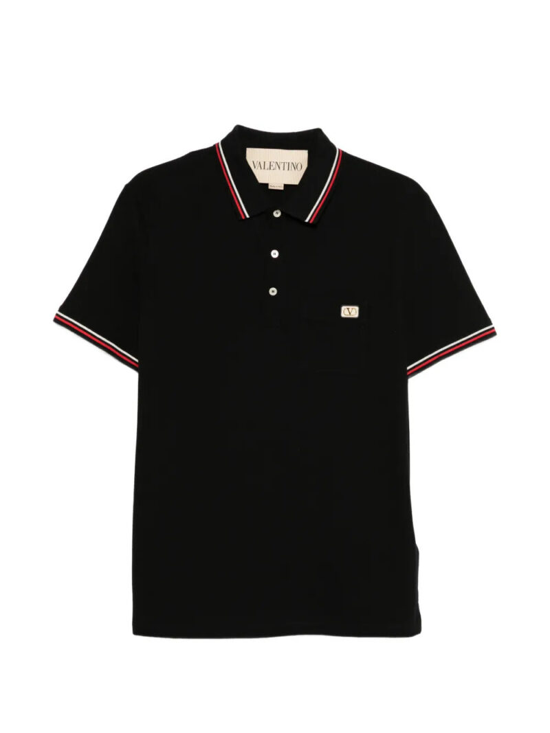 Valentino Garavani  logo-detail cotton polo shirt