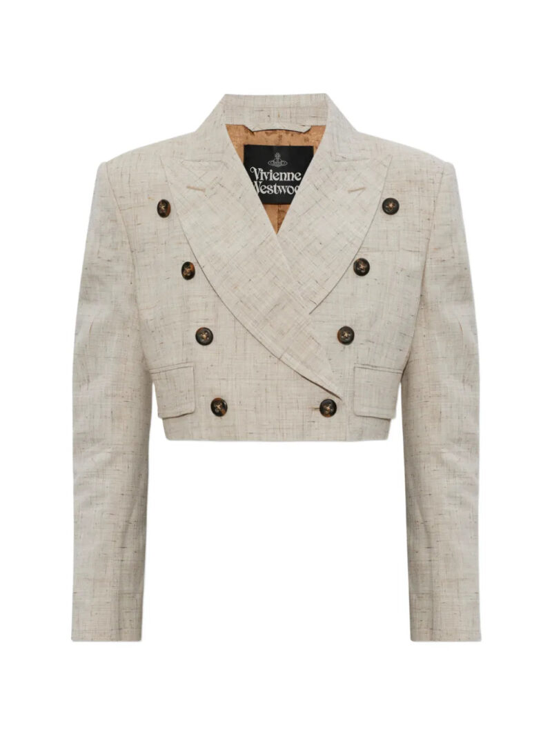 Vivienne Westwood  Ls Cut Off double-breasted cropped jacket