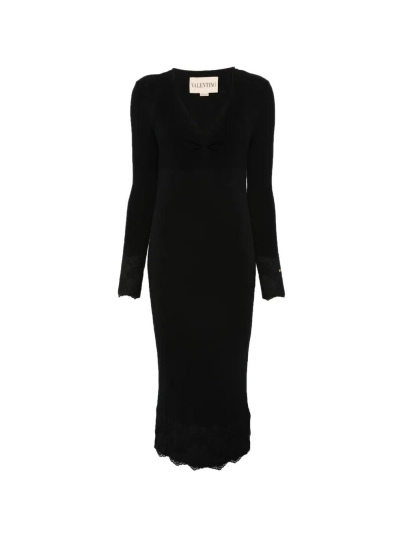 Valentino Garavani  lace-trim midi dress  $3,500