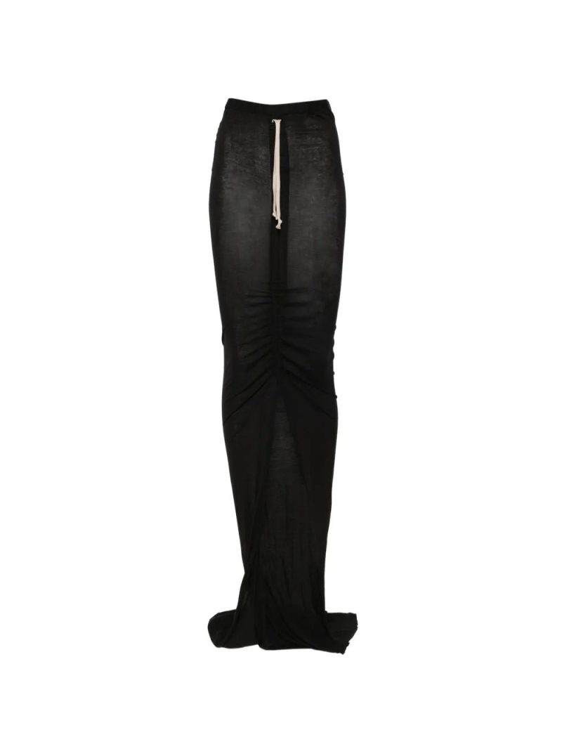 Rick Owens DRKSHDW  Edfu drawstring slit skirt