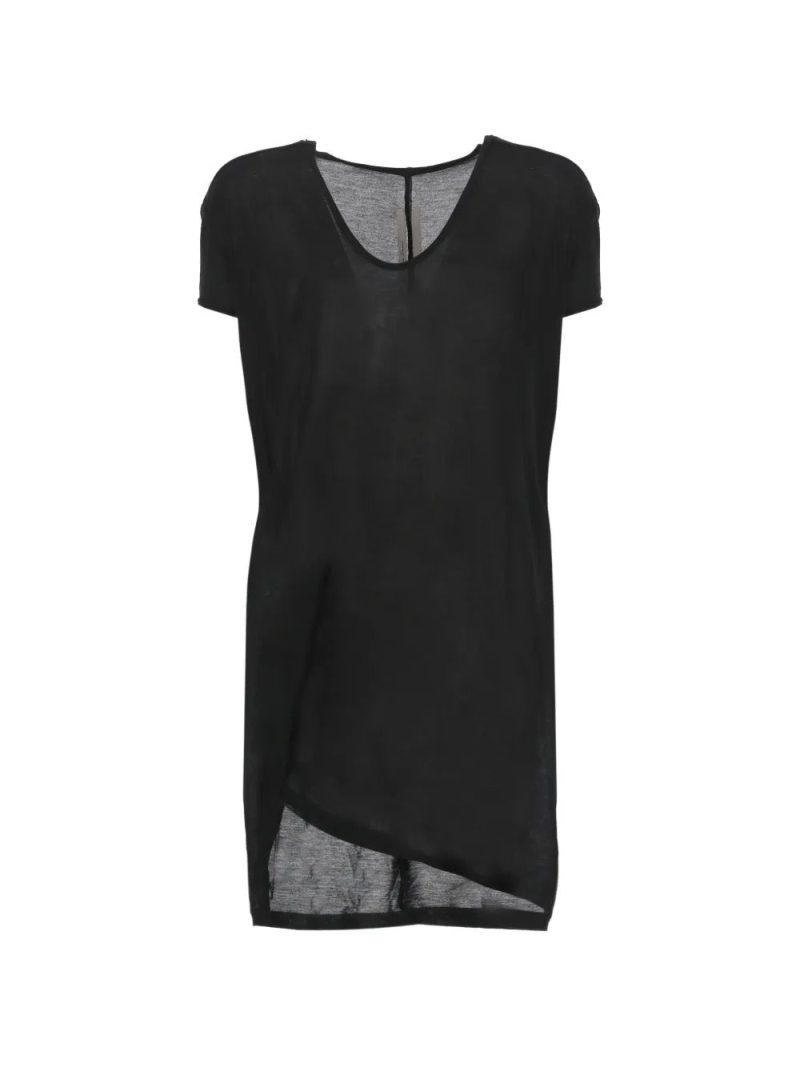 Rick Owens  Temple Hiked T V-neck T-shirt