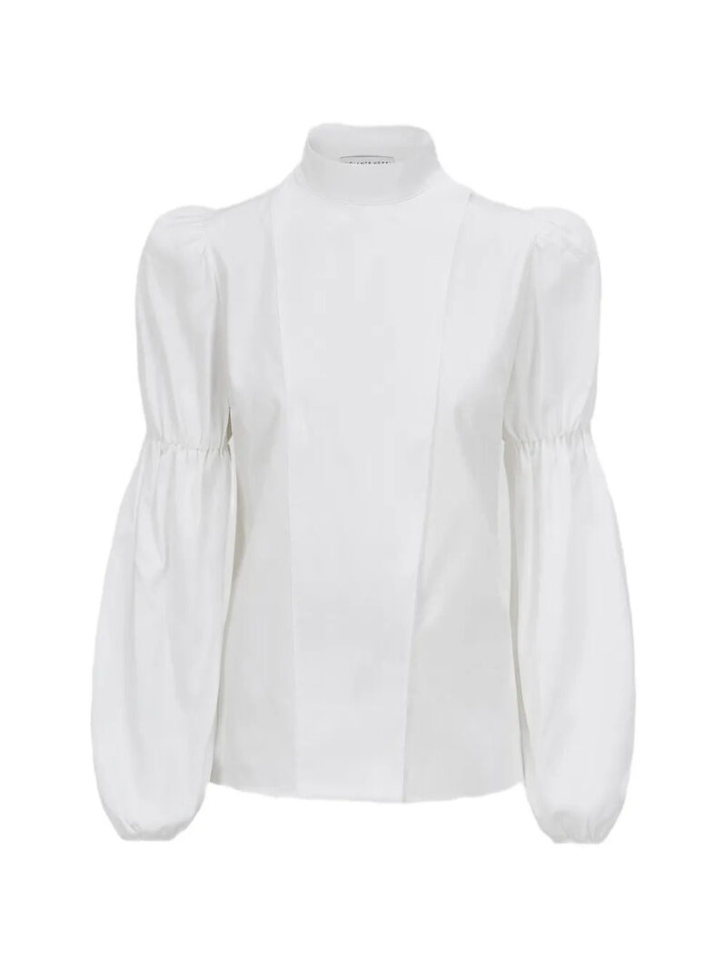 Violante Nessi  Rubens high-neck voluminous-sleeves blouse