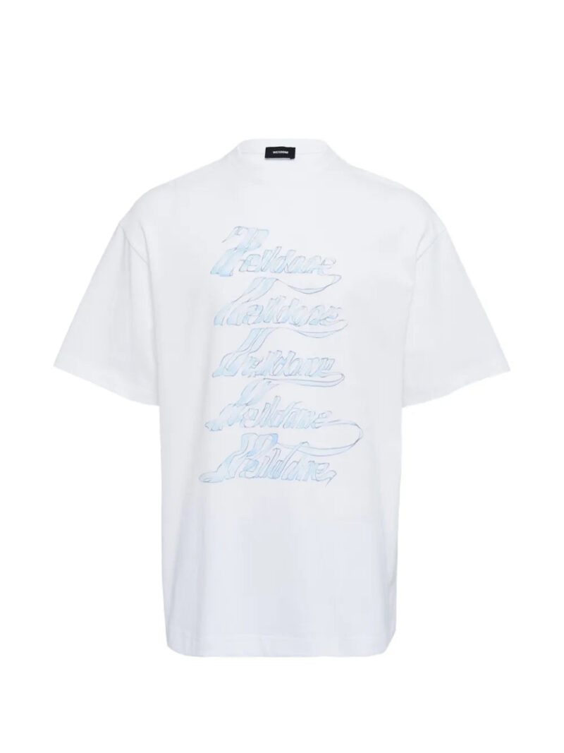We11done  logo-detail ribbon T-shirt
