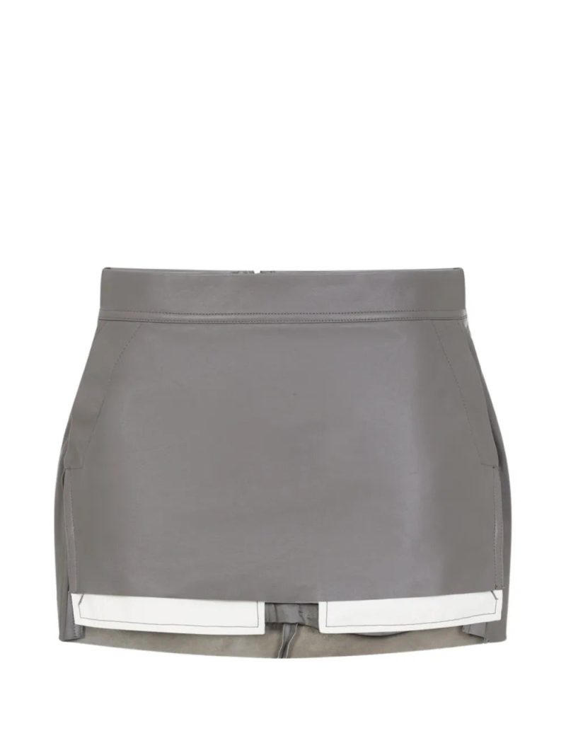 Rick Owens  mini leather skirt