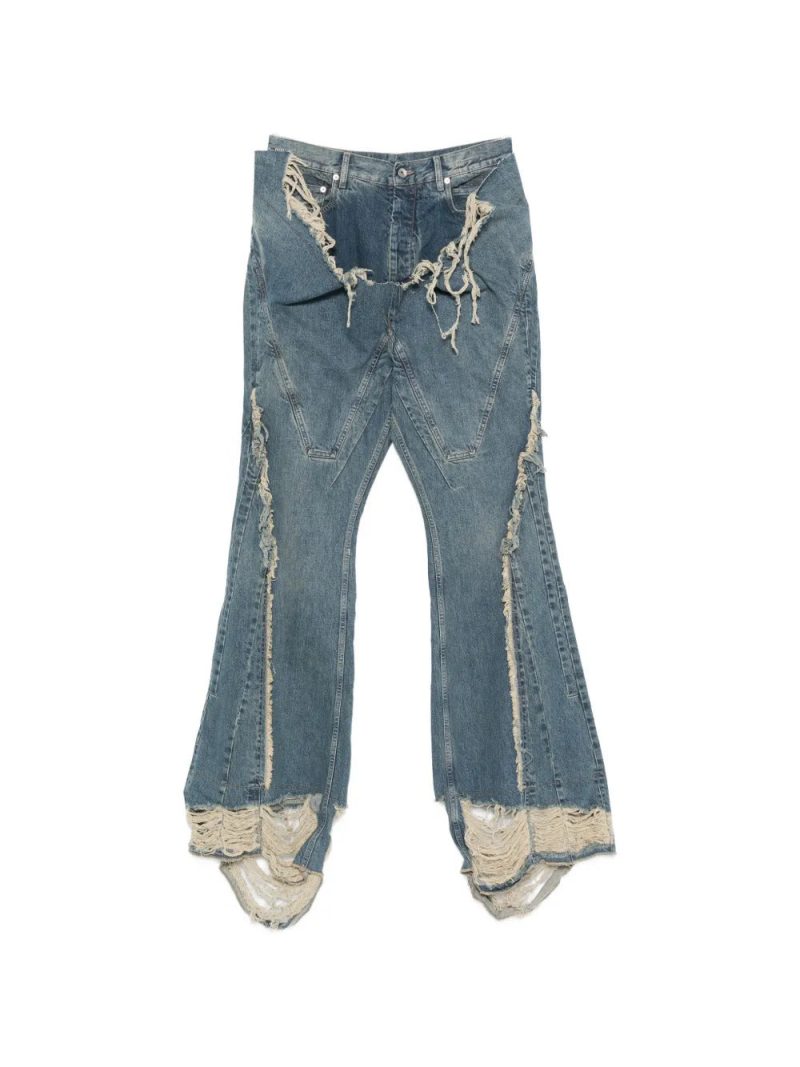 Rick Owens DRKSHDW  distressed flared jeans