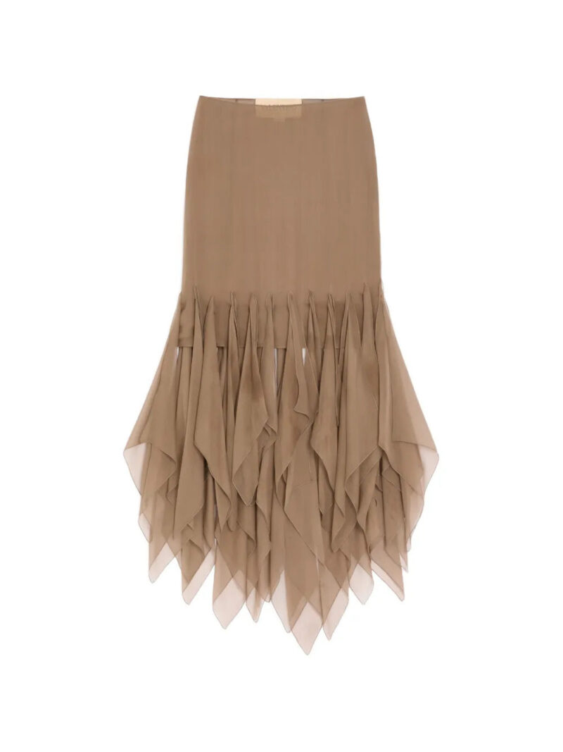 Valentino Garavani  asymmetrical chiffon skirt