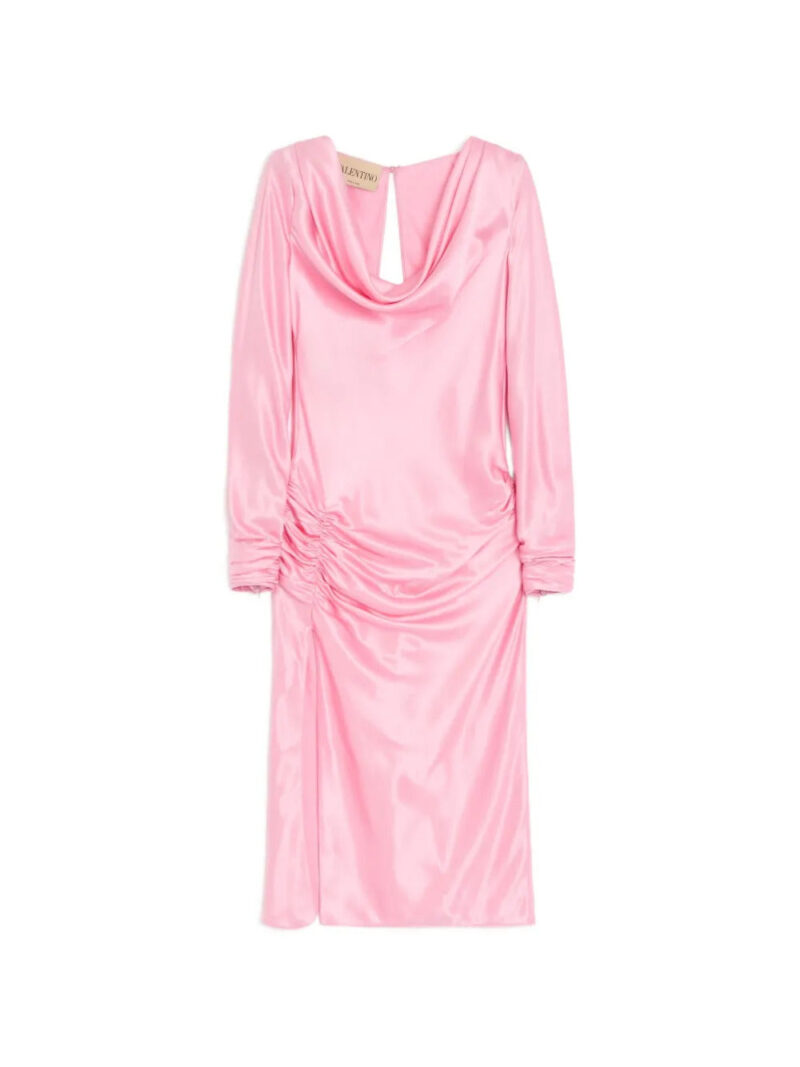 Valentino Garavani  crepe satin midi dress