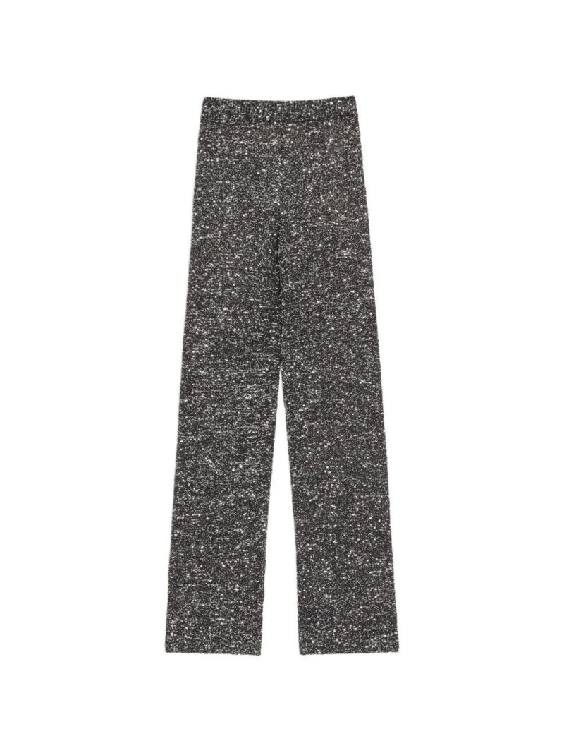 Valentino Garavani  sequin elastic straight trousers