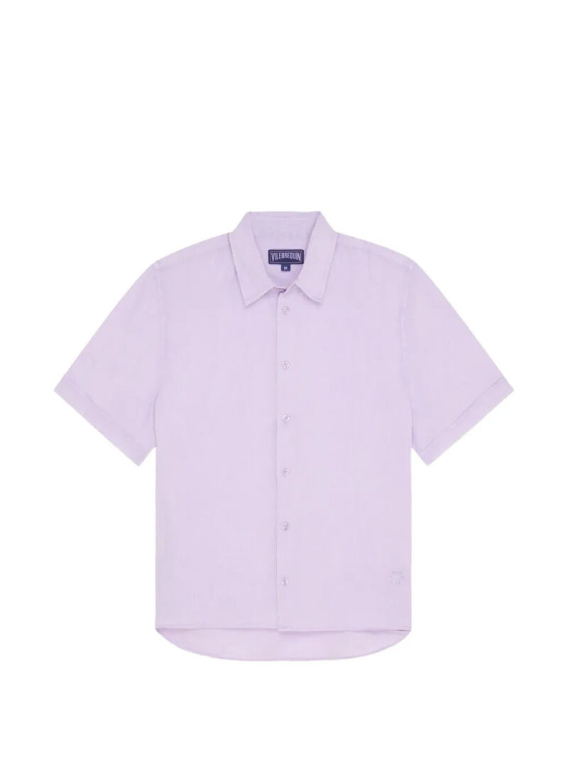 Vilebrequin  turtle-embroidered short-sleeve shirt