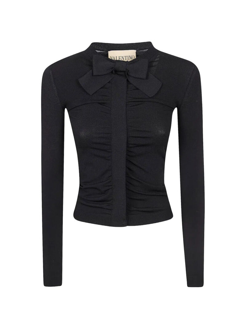 Valentino Garavani  bow-detail gathered top