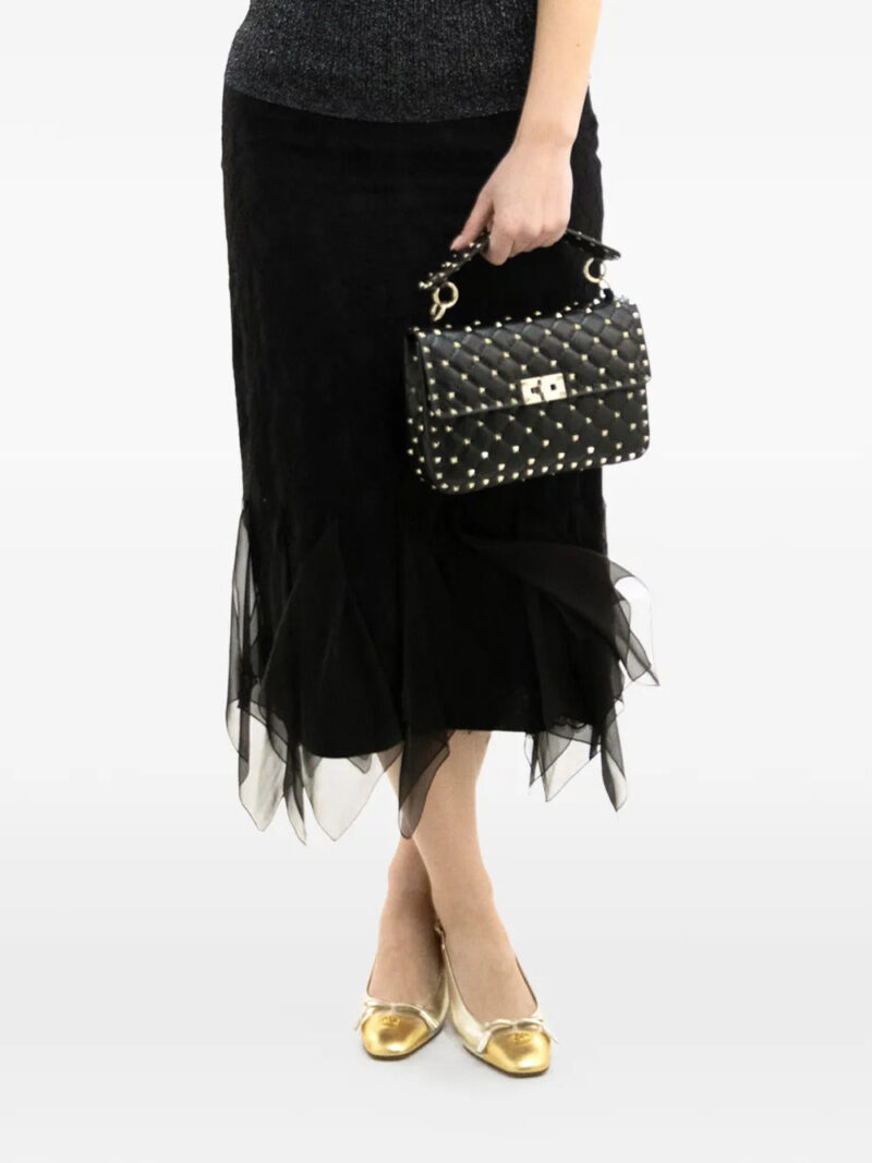 Valentino Garavani  ruffled silk skirt