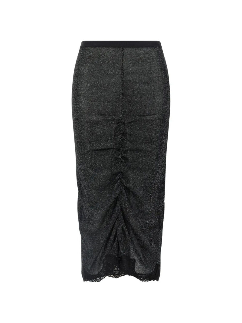 Valentino Garavani  lace insert knitted skirt