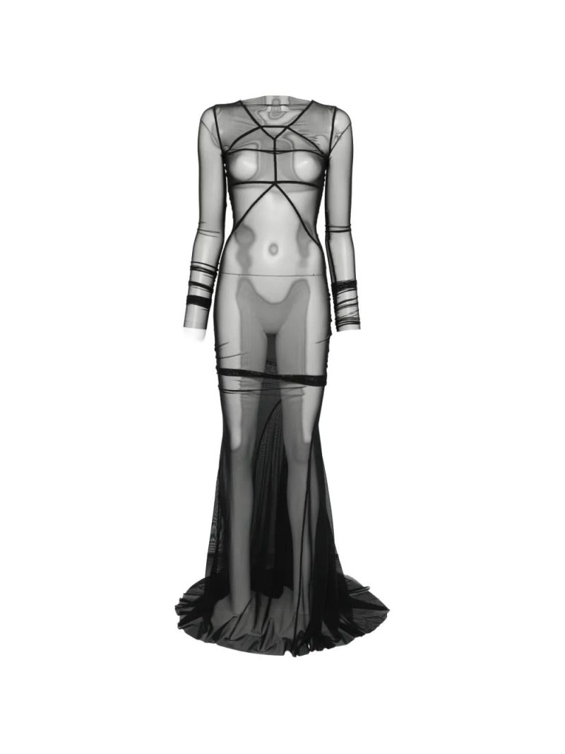Rick Owens  crew-neck maxi dress