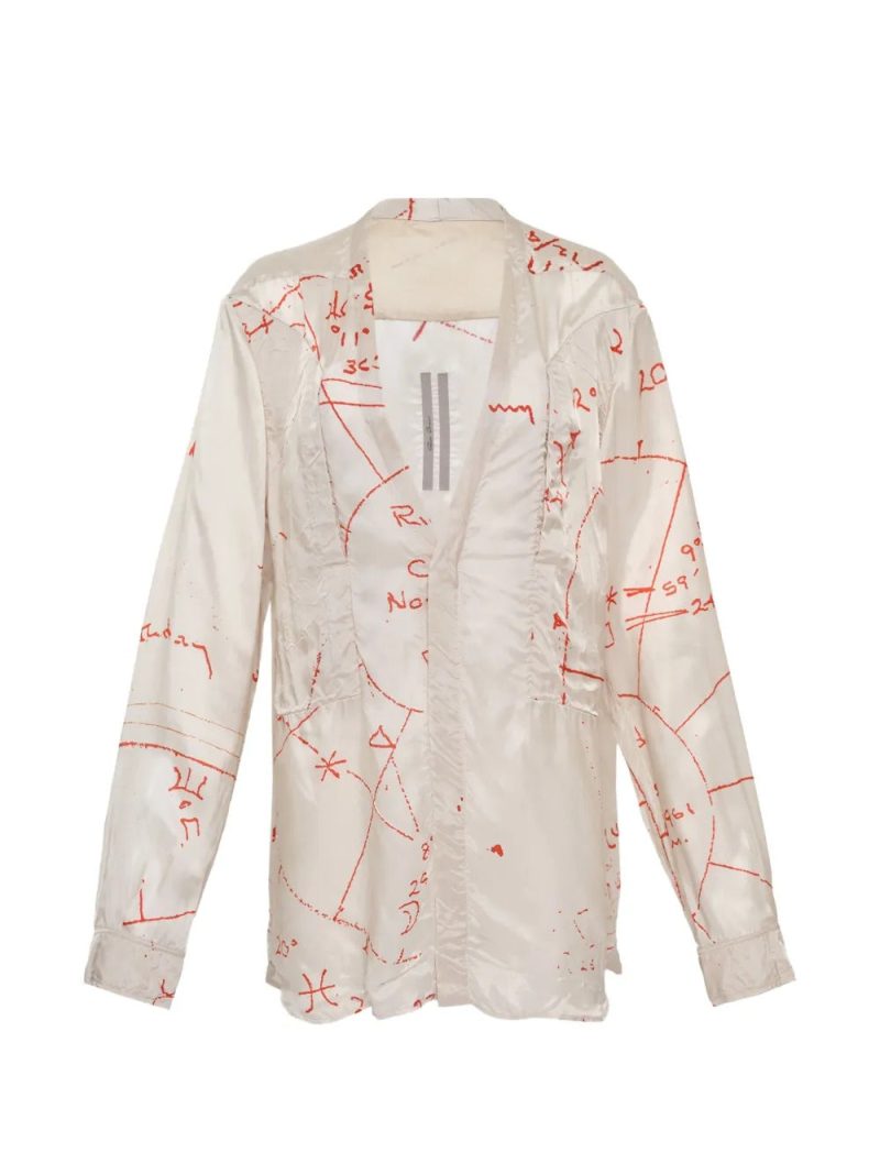 Rick Owens  Larry Fogpocket printed shirt