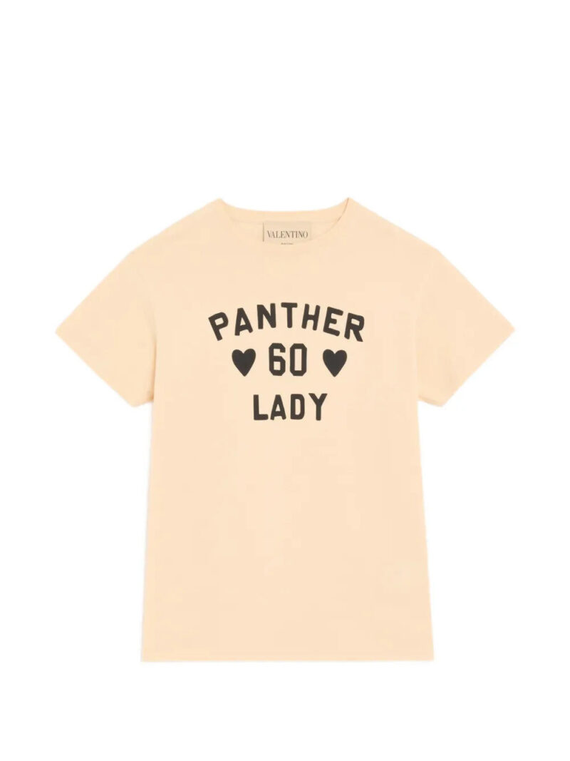 Valentino Garavani  cotton jersey T-Shirt with Panther Lady print