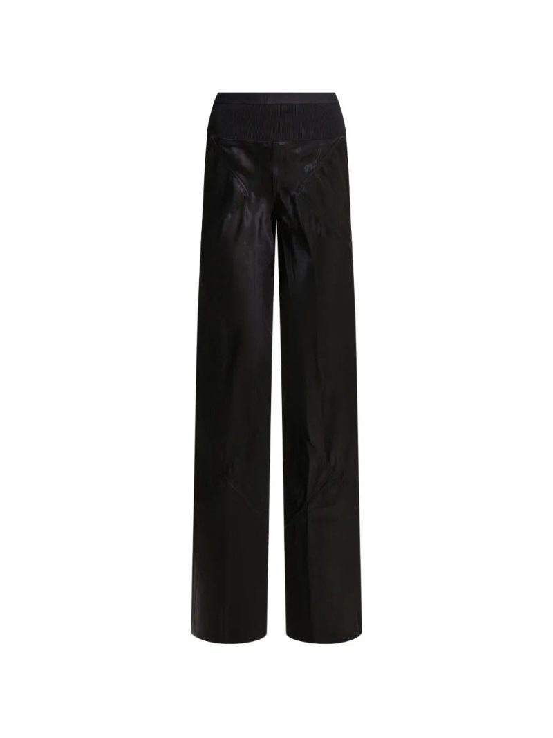 Rick Owens  ribbed-waistband panelled trousers