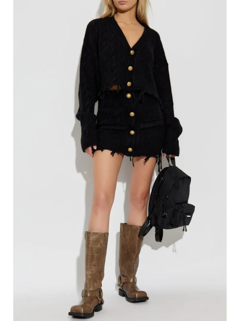 VETEMENTS  raw-cut wool mini skirt