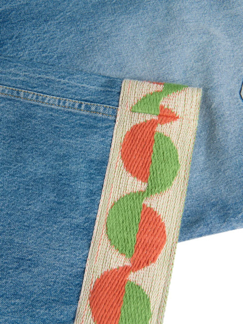 Valentino Garavani  jacquard-hem jeans
