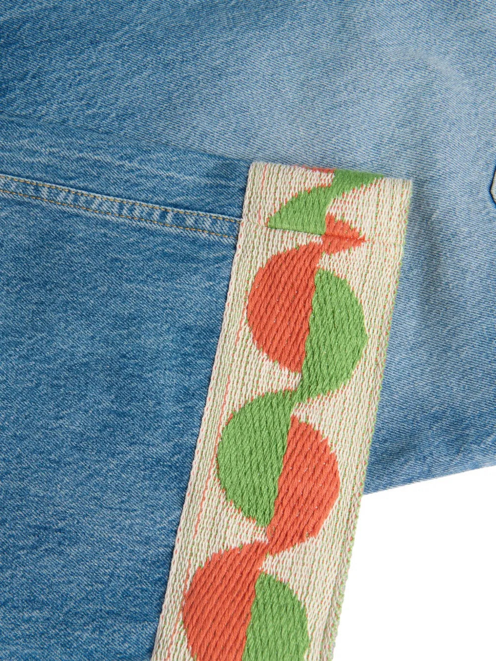 Valentino Garavani jacquard-hem jeans - Image 4