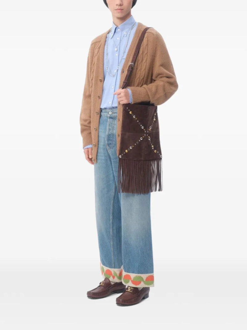 Valentino Garavani  jacquard-hem jeans