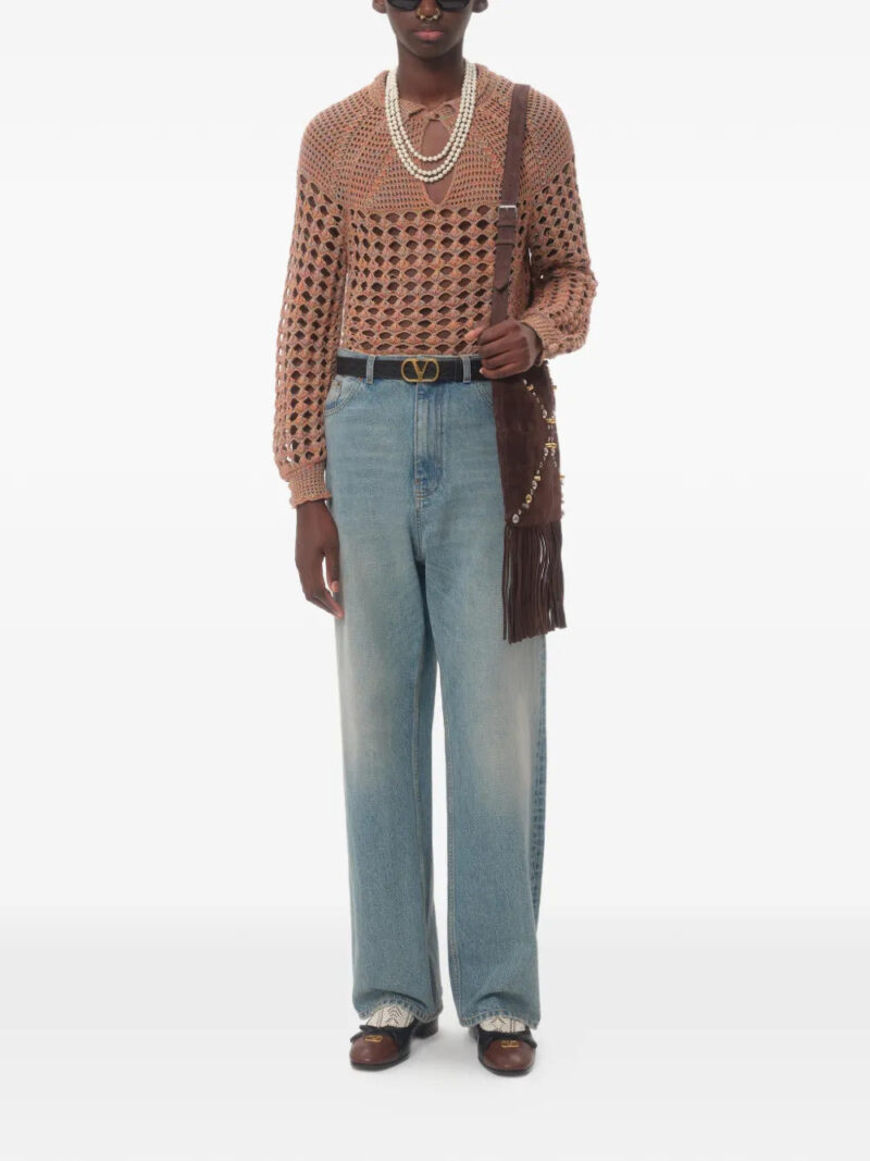 Valentino Garavani belt-loops jeans
