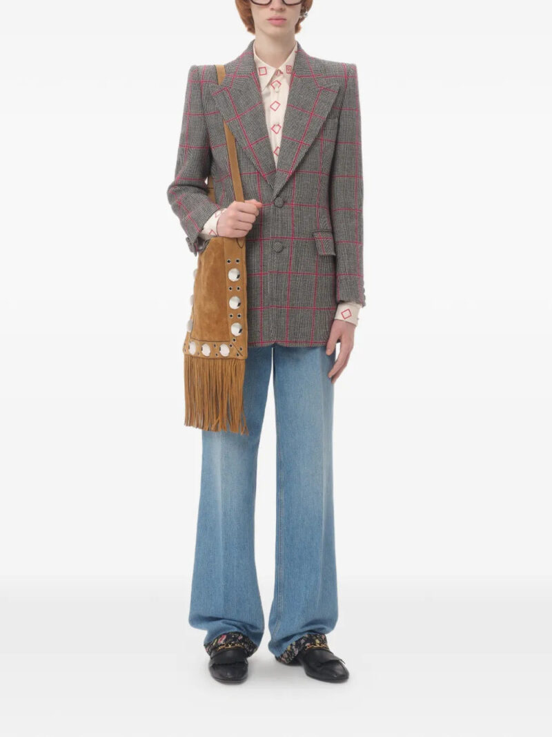 Valentino Garavani  floral-trim jeans