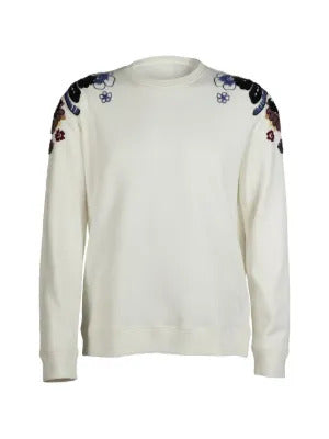 Valentino Garavani  floral-embellished sweatshirt