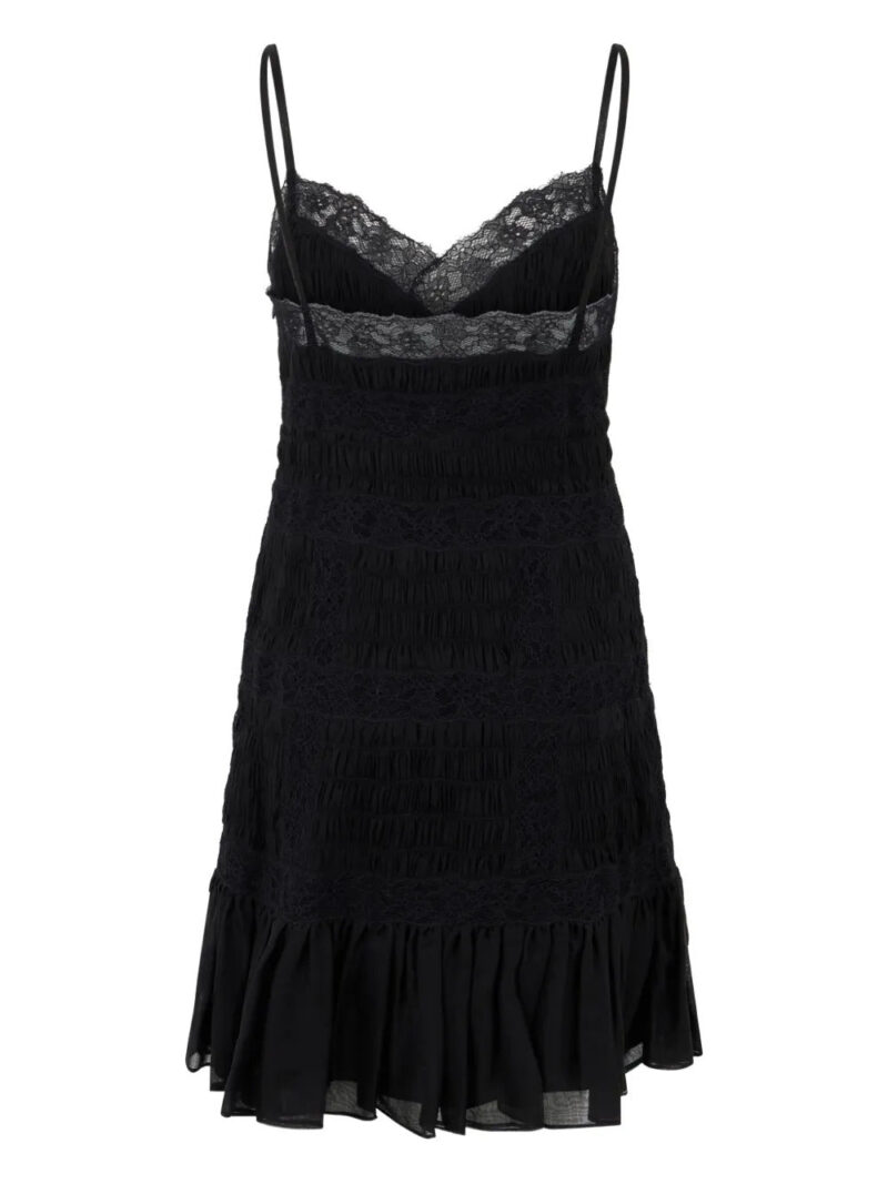 Valentino Garavani lace-trim ruffled dress