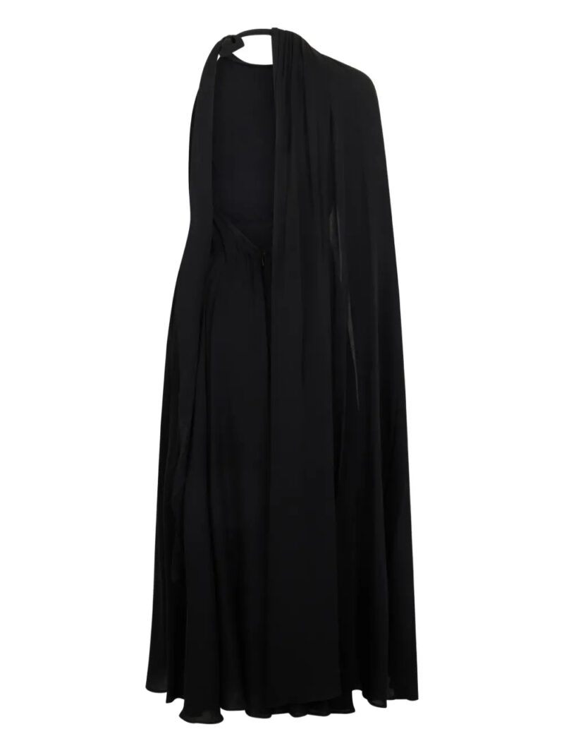 Valentino Garavani draped tie-detail midi dress
