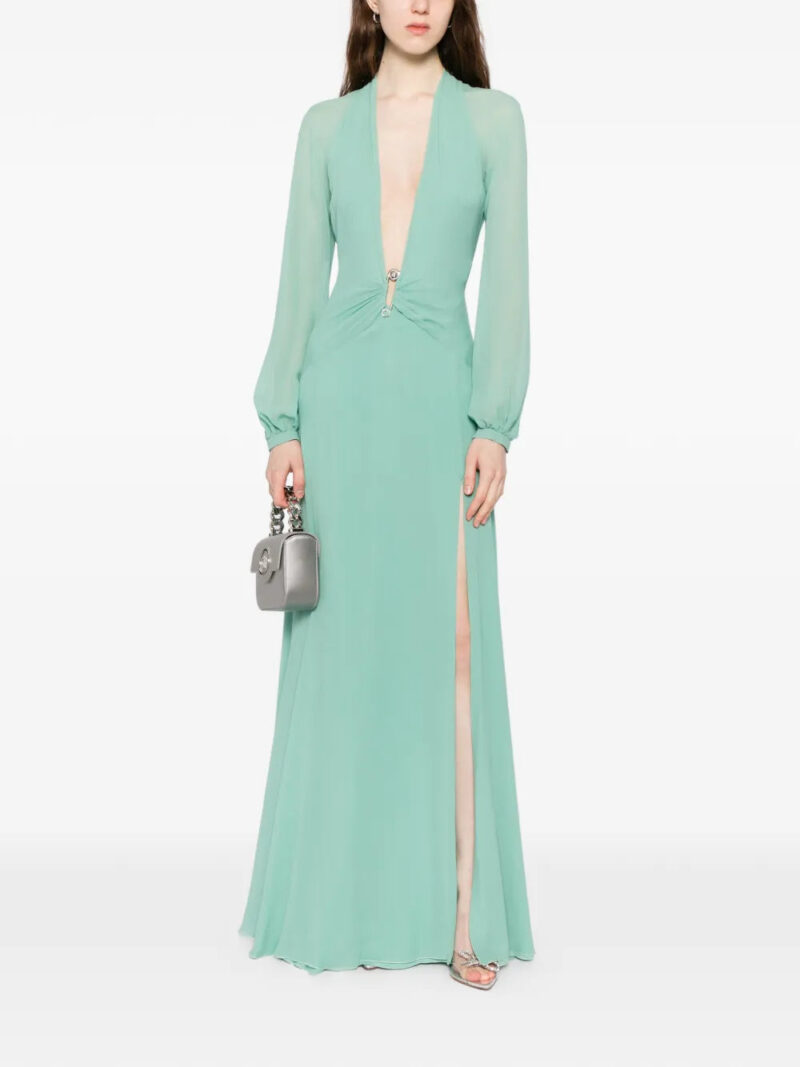 Versace silk georgette gown