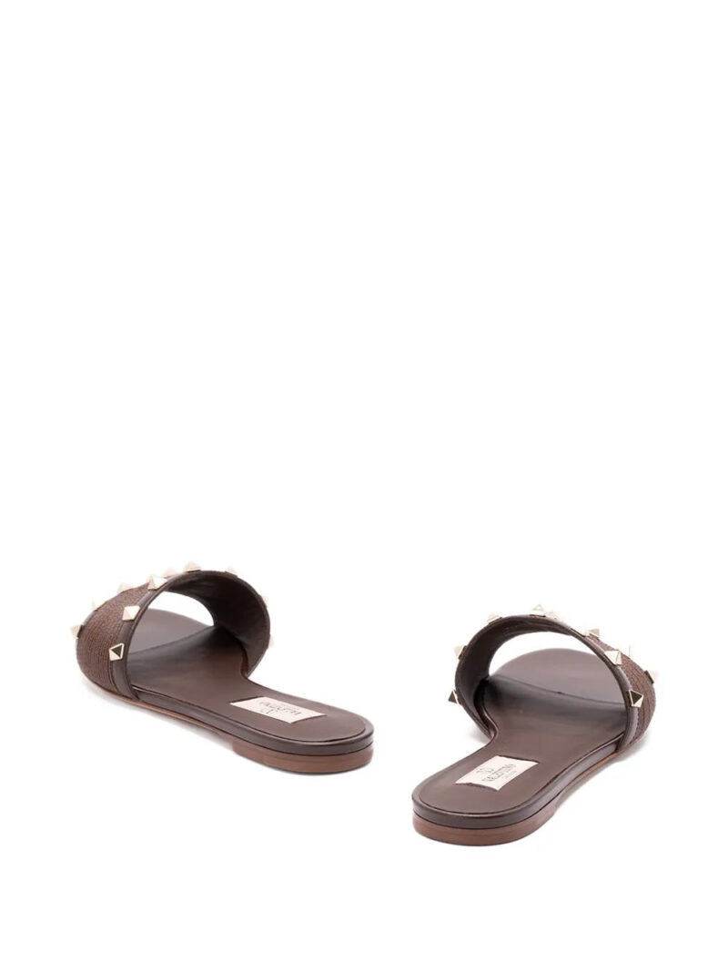 Valentino Garavani  Rockstud leather flat sandals