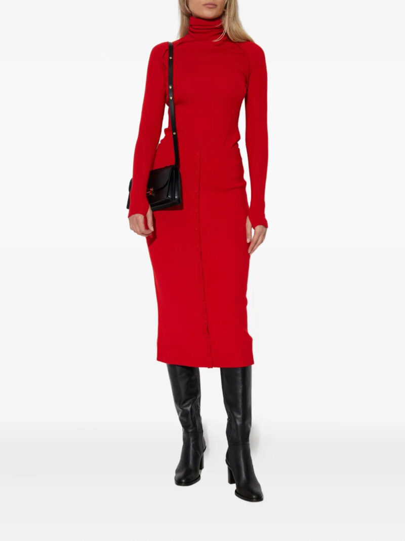 Victoria Beckham button-front fitted skirt