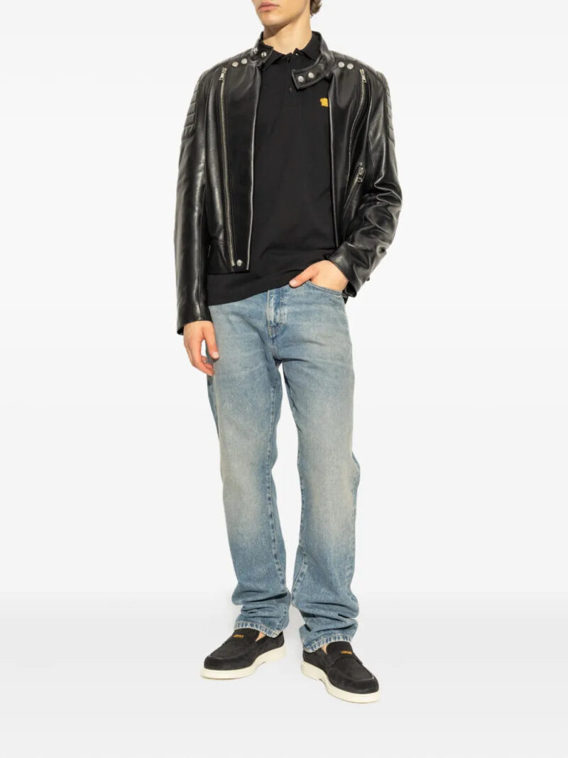 Versace  medusa-emblem polo shirt
