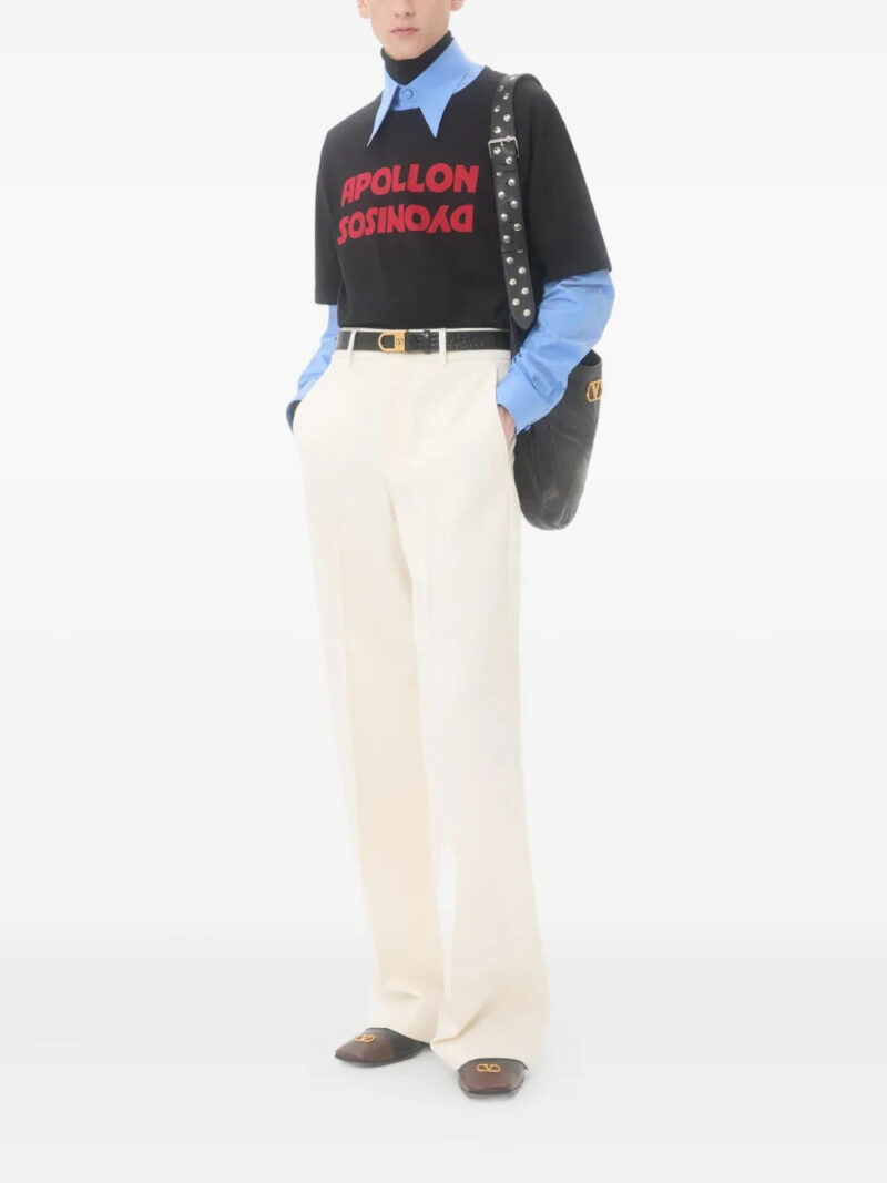 Valentino Garavani  text-print cotton T-shirt