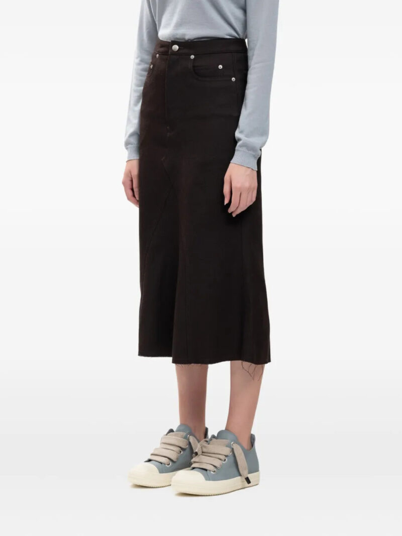 Rick Owens  godet wool skirt