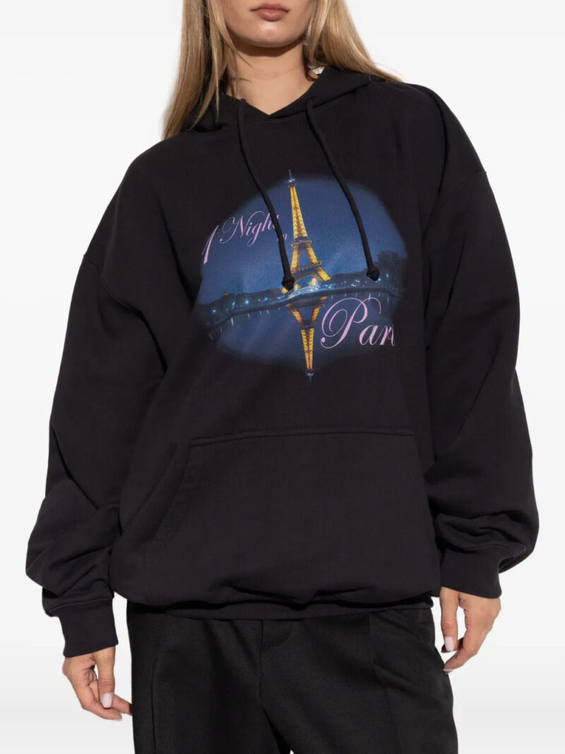 VETEMENTS  Night In Paris-print hoodie