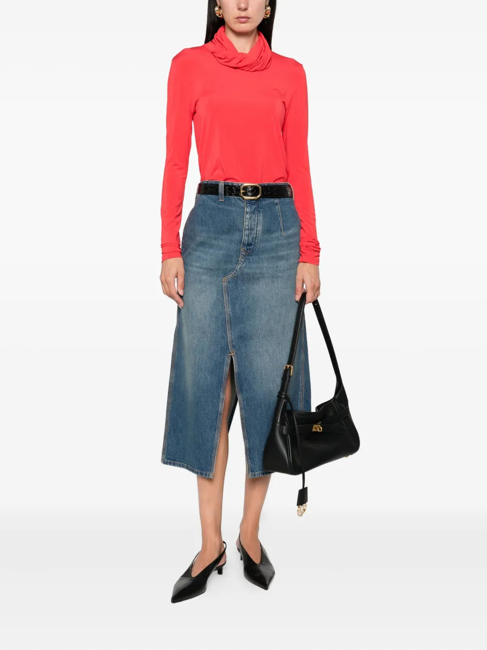 Victoria Beckham denim A-line skirt - Image 4