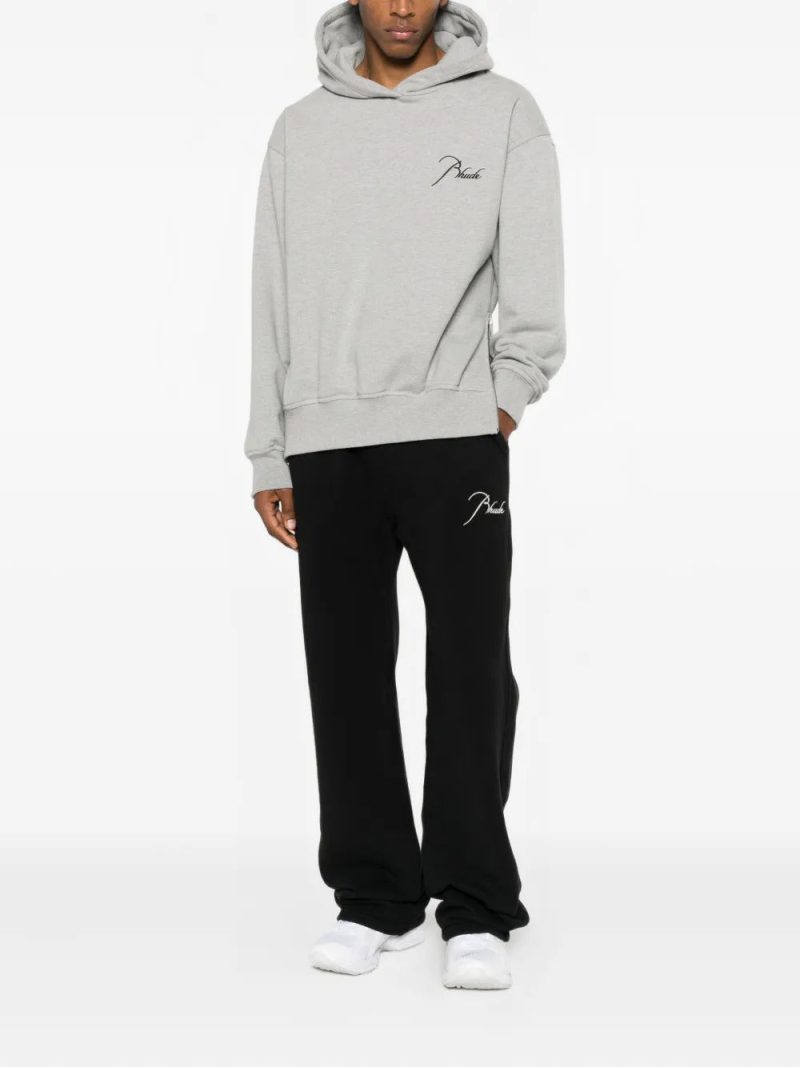 RHUDE logo-embroidery hoodie
