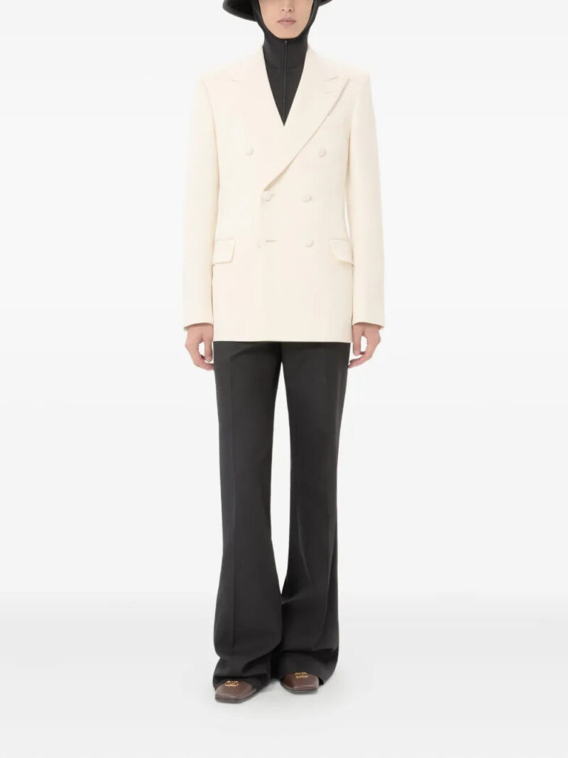 Valentino Garavani  Valentino double-breasted jacket in wool grisaille