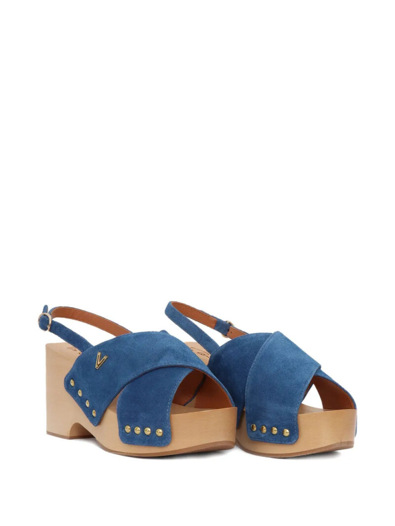 Via Roma 15  crossover studded sandals