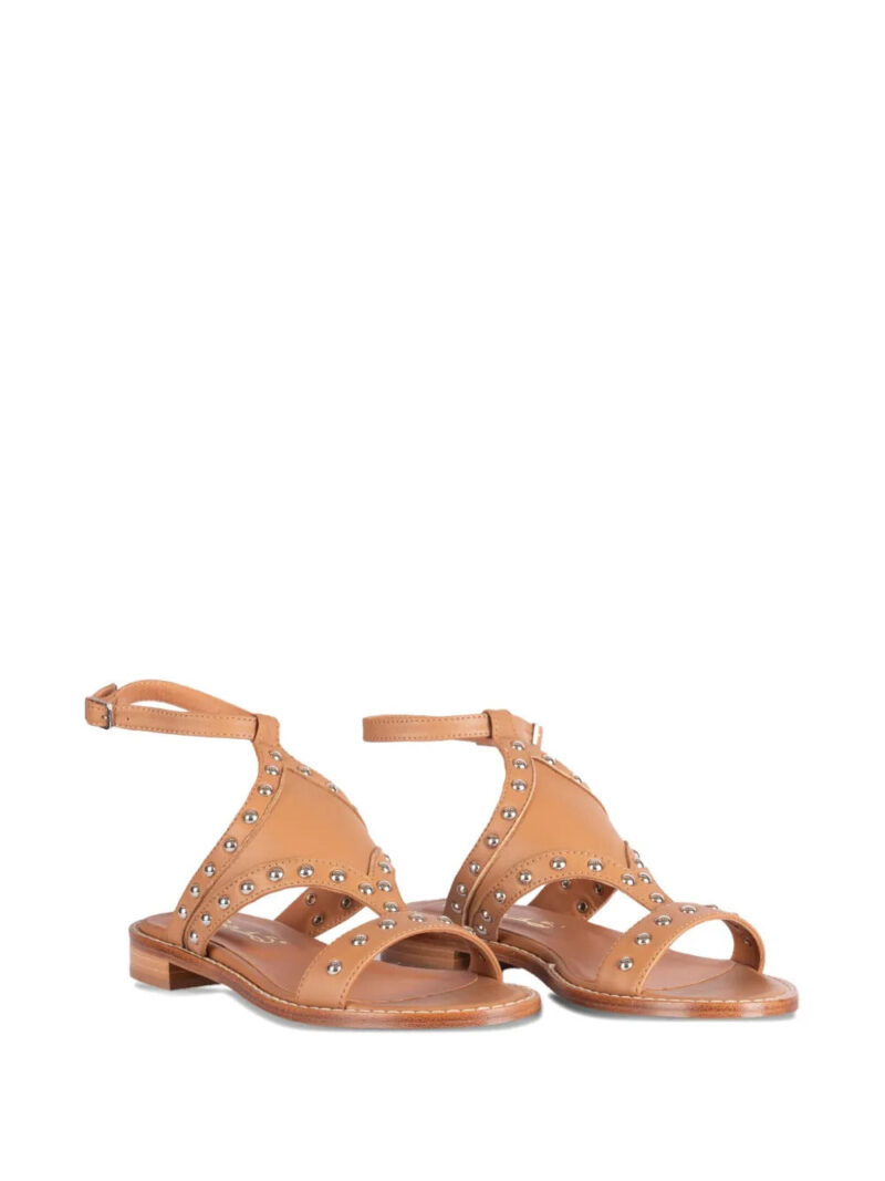 Via Roma 15 studded ankle-strap sandals