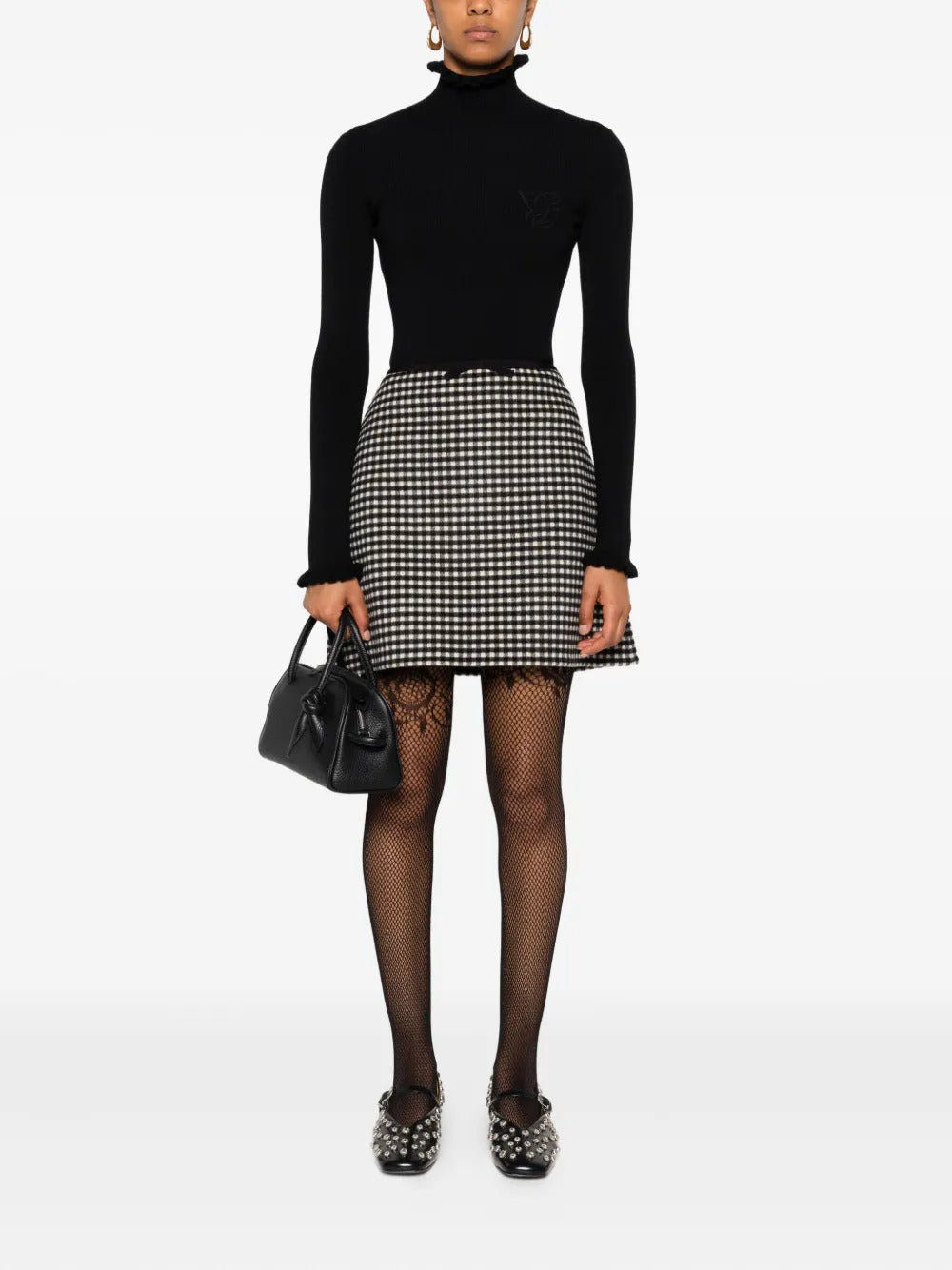 Valentino Garavani gingham mini skirt - Image 4
